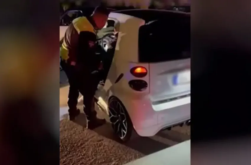  Καλλιθέα: Το μπλόκο της τροχαίας σε κόντρες αυτοκινήτων (vid)