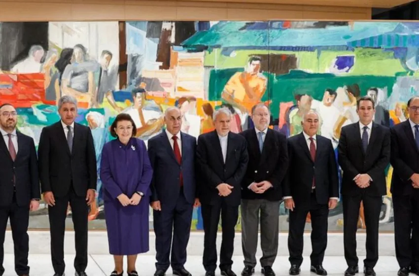 Οι αντιπροσωπείες της 9ης Υπουργικής Συνάντησης του Φόρουμ Αρχαίων Πολιτισμών στην Εθνική Πινακοθήκη