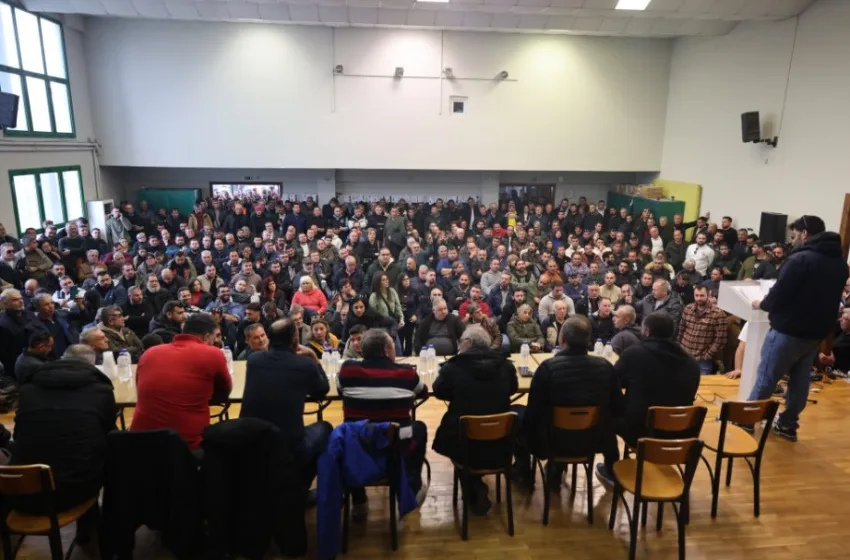  Μάλγαρα: Σε εξέλιξη η πανελλαδική συνέλευση των αγροτών