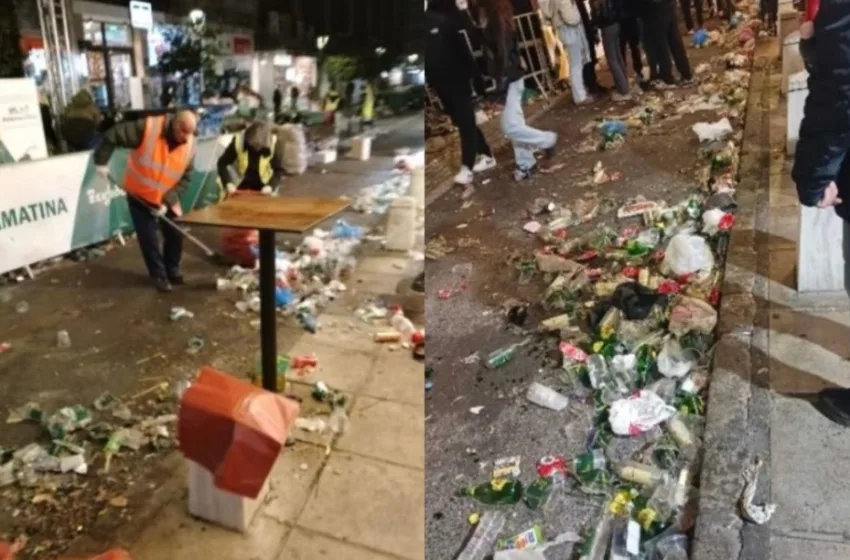  Θεσσαλονίκη: Επτακόσιους τόνους σκουπίδια ”έβγαλαν” τα πάρτι της Πρωτοχρονιάς