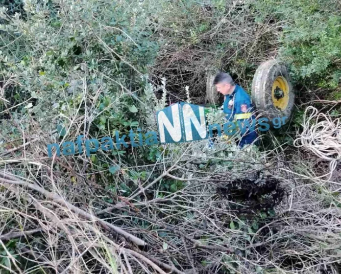  Μεσολόγγι: Τρακτέρ τούμπαρε σε ρέμα – Χωρίς τις αισθήσεις ο οδηγός(vid)