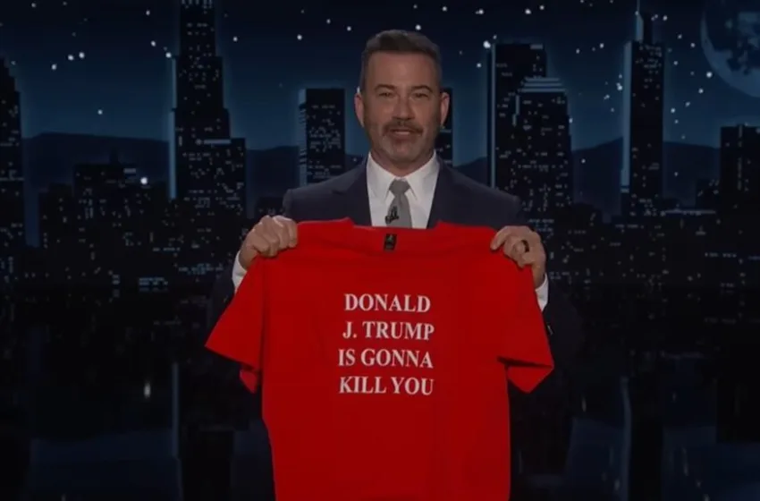  Ο Τζίμι Κίμελ με μπλούζα “ο Τραμπ θα σε σκοτώσει” (vid)