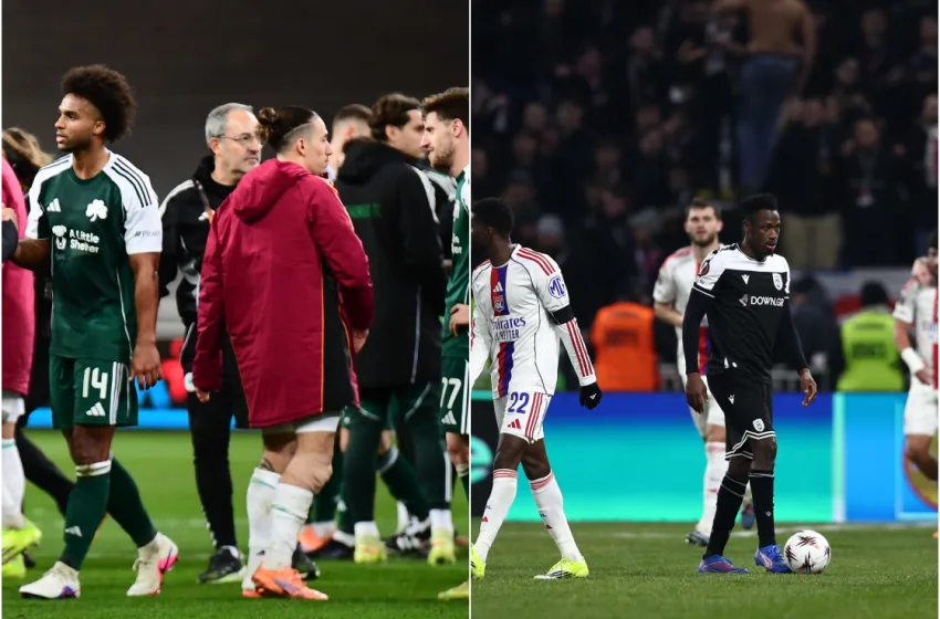  Europa League: Στο 1-1 ο Παναθηναϊκός- Σε βαρύ κλίμα το ματς του ΠΑΟΚ με τη Λιόν, ηττήθηκε 4-2
