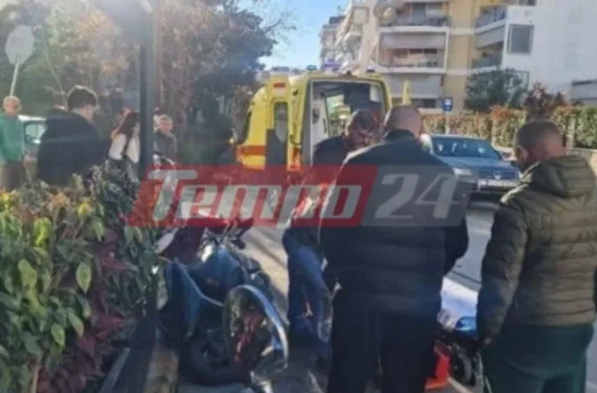  Πάτρα: Αυτοκίνητο  εκσφενδόνισε μηχανάκι – Στο νοσοκομείο ένα ζευγάρι