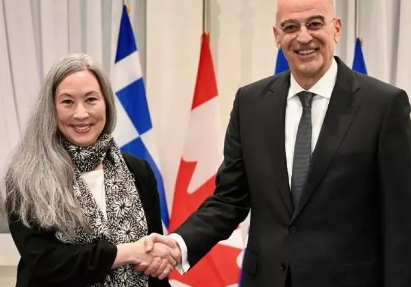  Δένδιας: Συναντήθηκε με την Καναδή πρέσβη στην Αθήνα, με φόντο τη συνεργασία στην άμυνα