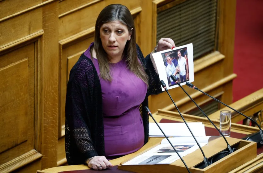  Σφοδρή επίθεση Κωνσταντοπούλου στη Βουλή: Οι φωτογραφίες που κατέθεσε