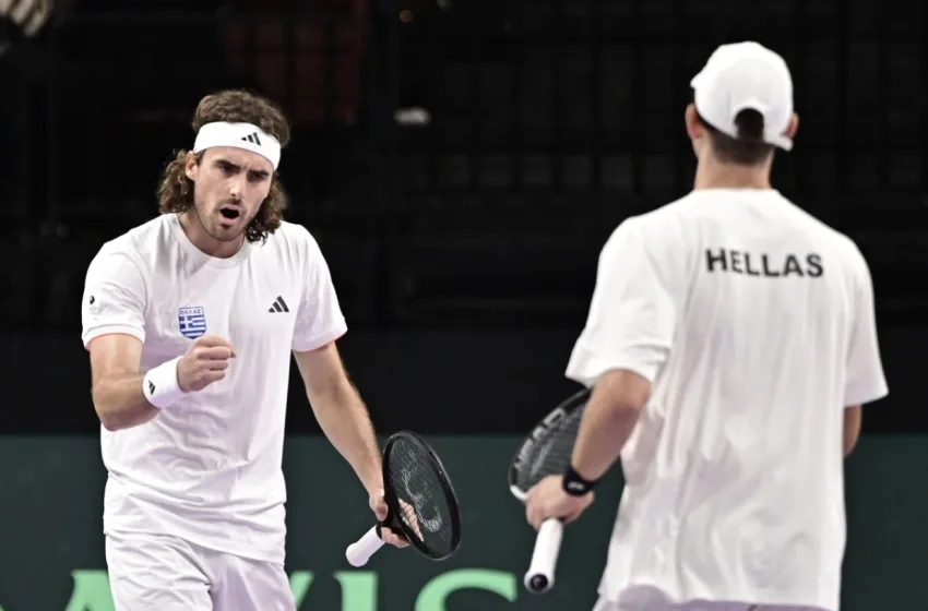  Τσιτσιπάς και Σακελλαρίδης πήραν τη νίκη στο διπλό: Προβάδισμα της Ελλάδας με 2-1 κόντρα στο Μεξικό