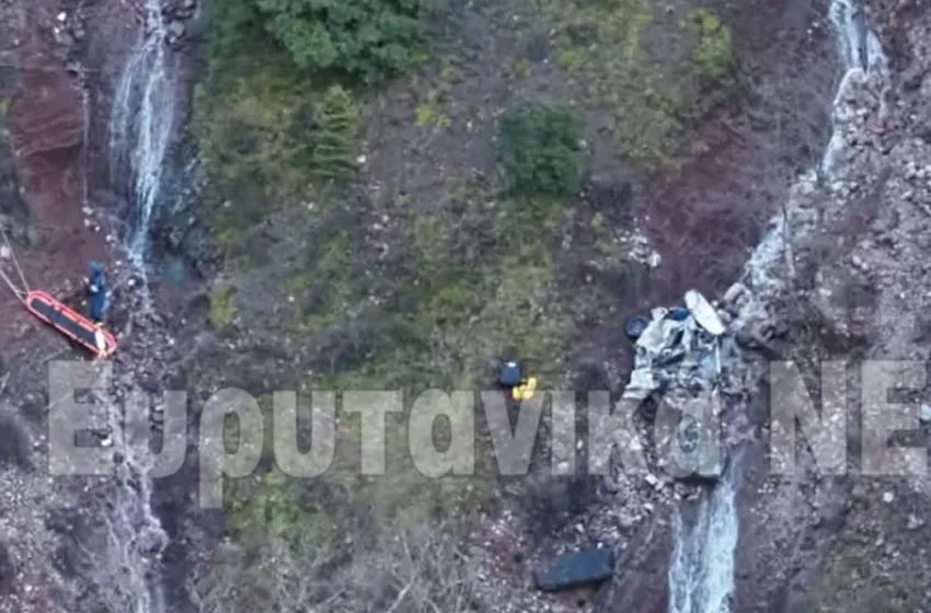  Ευρυτανία: ΙΧ έπεσε σε γκρεμό 300 μέτρων-Νεκρός ο οδηγός