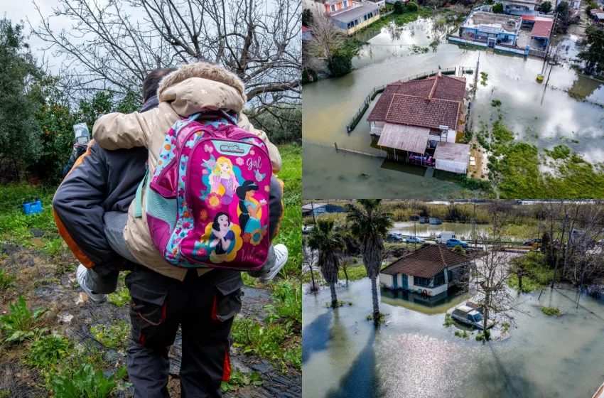  Κακοκαιρία: Εκκενώσεις, κατολισθήσεις, αποκλεισμένα χωριά- Γονείς κουβαλούν τα παιδιά μέσα στις λάσπες (εικόνες, vid)