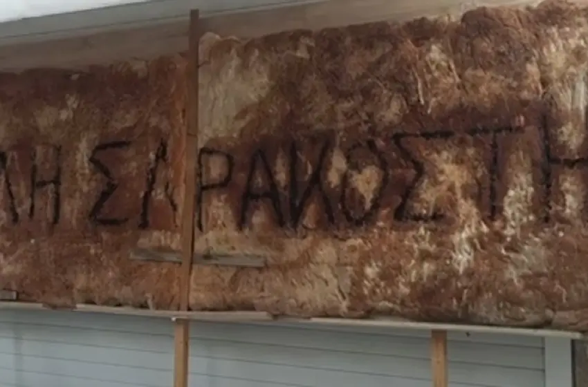  Χανιά: Λαγάνα γίγας 4 μέτρων και 70 κιλών παρασκεύασε τοπικός φούρνος (vid)