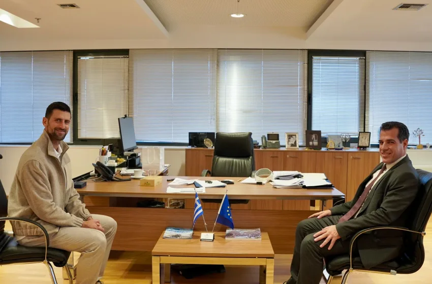  Συνάντηση Πλεύρη-Τζόκοβιτς :”Τιμή μας που θέλει να μείνει στη χώρα μας”