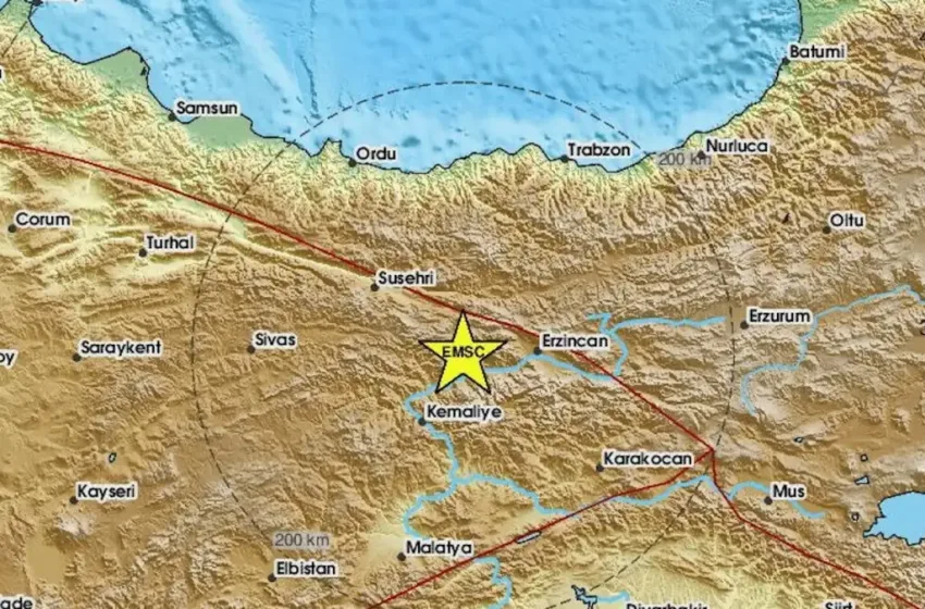  Σεισμός 4,9 Ρίχτερ στην Τουρκία