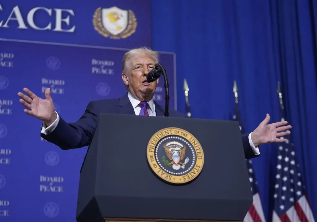 trump symvoulio eirinis