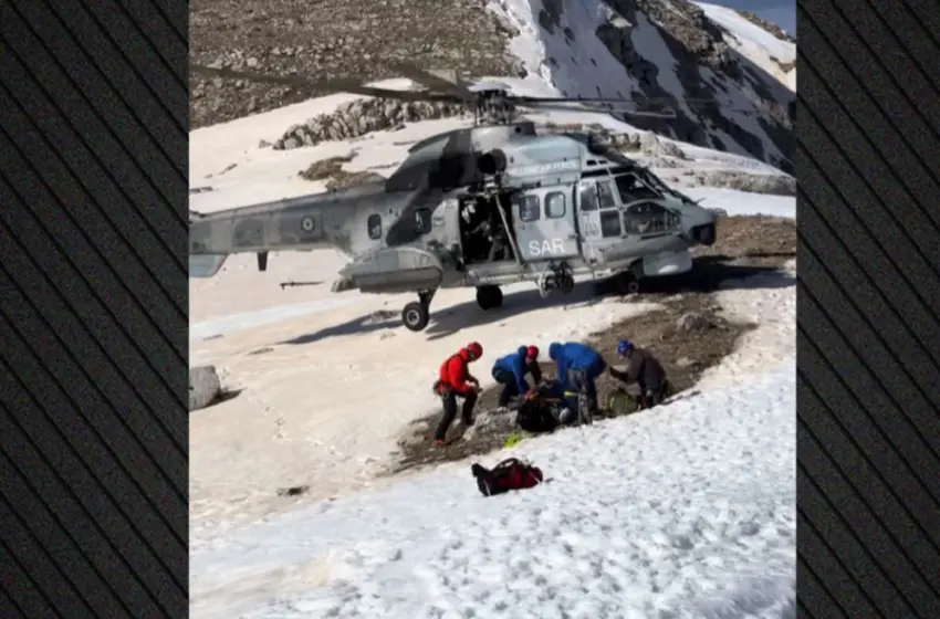  Δραματική διάσωση ορειβάτη που τραυματίστηκε στη Δρακόλιμνη Τύμφης (vid)