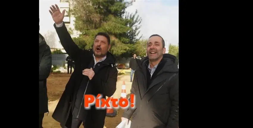  Viral το βίντεο Χαρδαλιά με το “Ηλία ρίχ’ το” από την υπό κατασκευή πλατεία Γαλατσίου