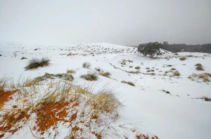  Το χιόνι σκέπασε την “Πύλη της Σαχάρας”- Εντυπωσιακές εικόνες