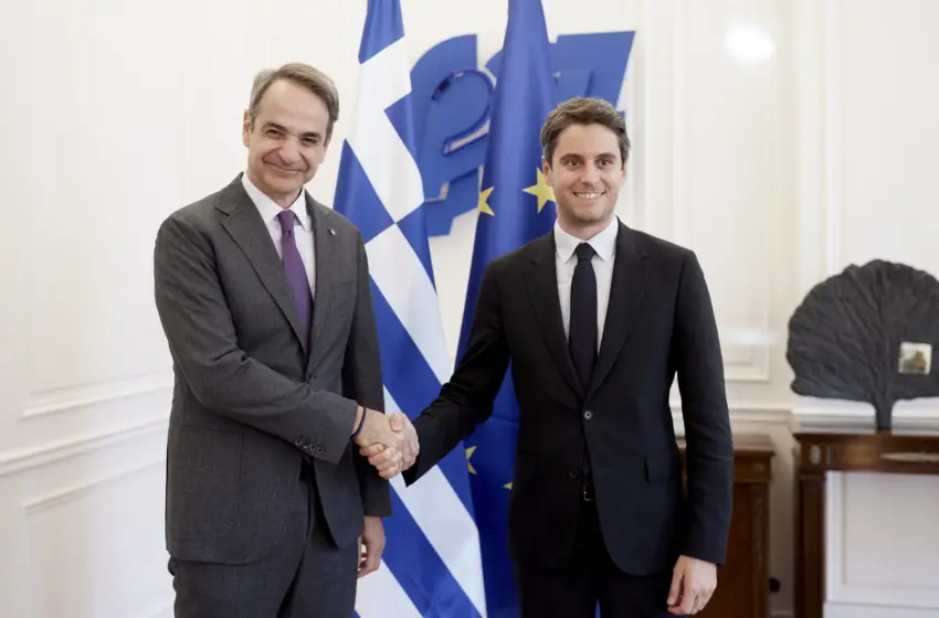  Με τον πρώην Πρωθυπουργό της Γαλλίας Ατάλ συναντήθηκε ο Μητσοτάκης- Τι συζήτησαν