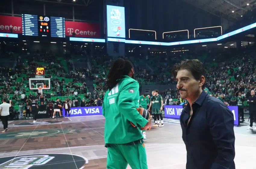  Ο Γιαννακόπουλος στην προπόνηση του Παναθηναϊκού μετά την ήττα-σοκ από τον Ηρακλή