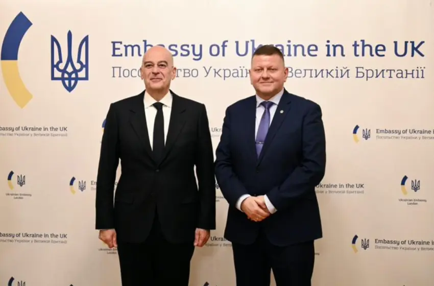  Συνάντηση Δένδια με τον πρέσβη της Ουκρανίας στο Λονδίνο