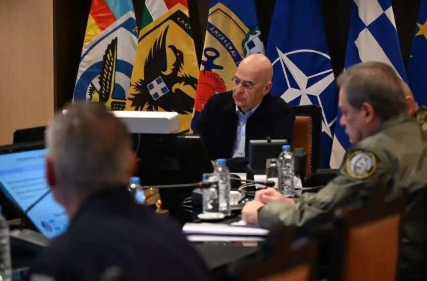  Έκτακτη σύσκεψη στο ΥΠΕΘΑ υπό τον Δένδια για τη Μέση Ανατολή