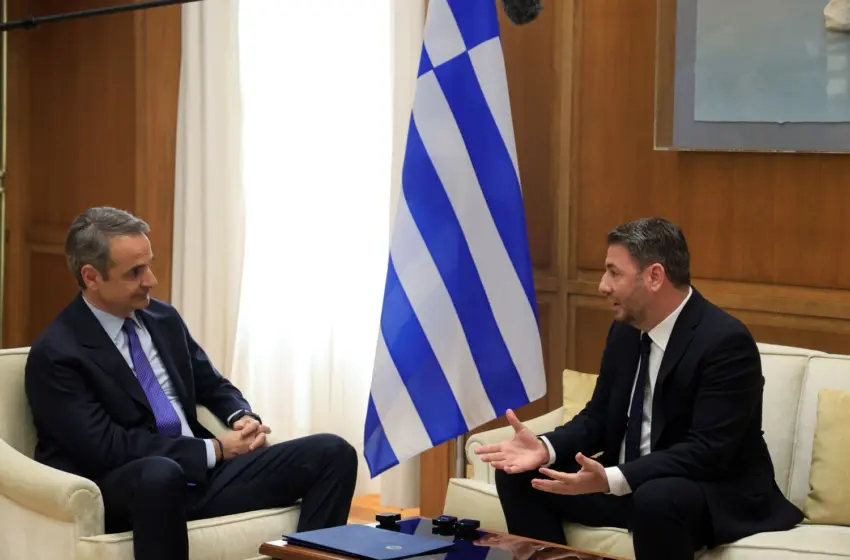  Συνάντηση Μητσοτάκη- Ανδρουλάκη:”Η σημαία και η καρδιά μας βρίσκεται στην Κύπρο”