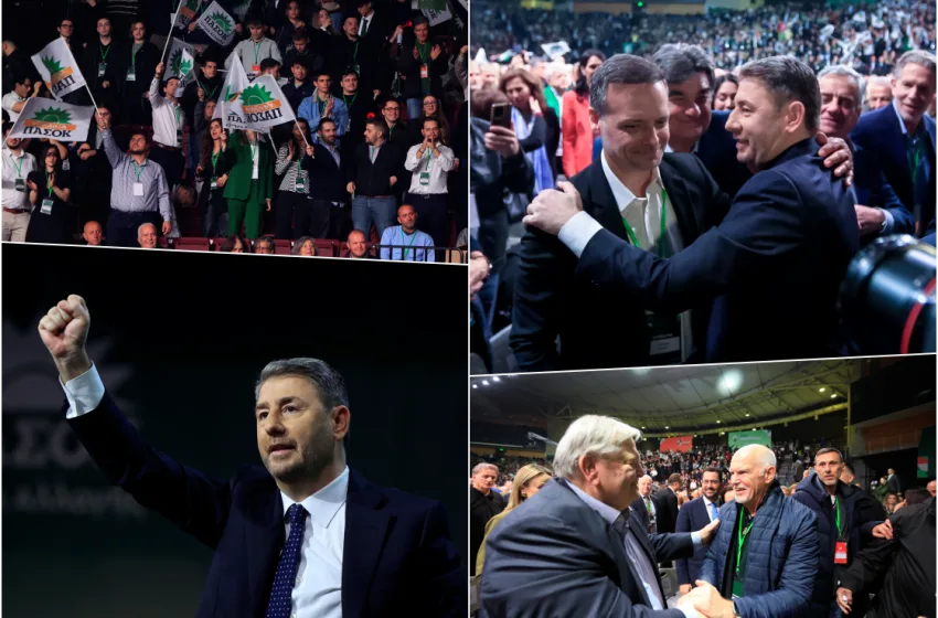  Συνέδριο ΠΑΣΟΚ: Όσα έγιναν την πρώτη μέρα-Τα μηνύματα Ανδρουλάκη, η αγκαλιά με Δούκα το παρασκήνιο