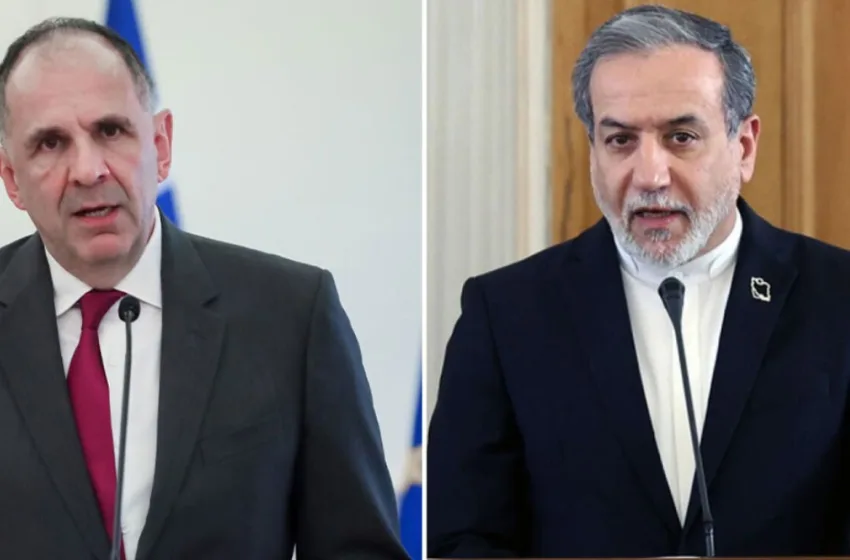  Γεραπετρίτης σε Αραγτσί: ”Δεν νοείται να θεωρείται η Ελλάδα εχθρική χώρα για το Ιράν”