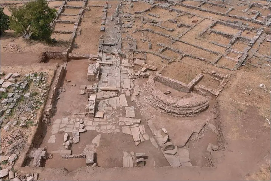 Γενική λήψη της ανασκαφής μετά το πέρας των εργασιών. Λήψη από Α