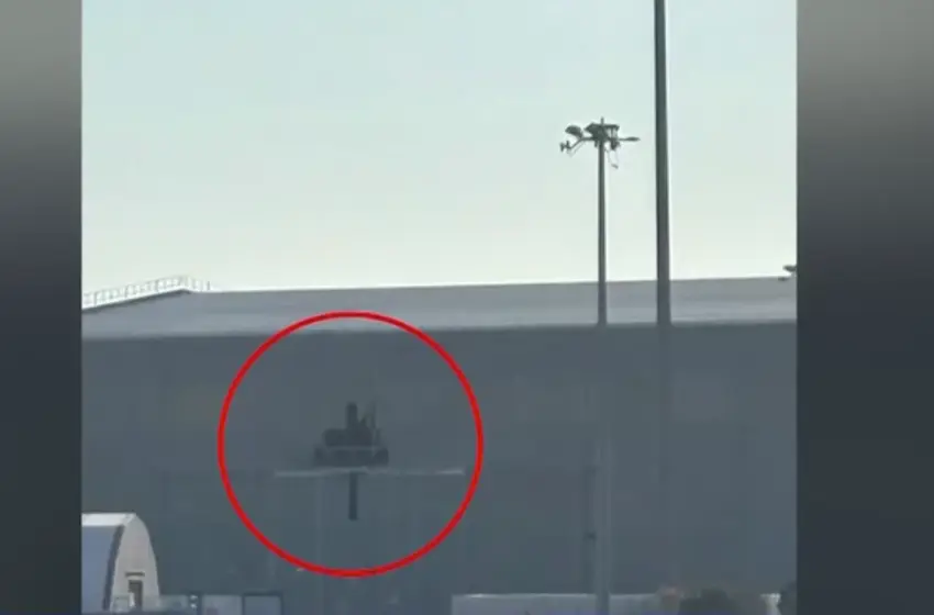  Κύπρος: Φωτογραφία από την ιρανική επίθεση στην βρετανική βάση στο Ακρωτήρι