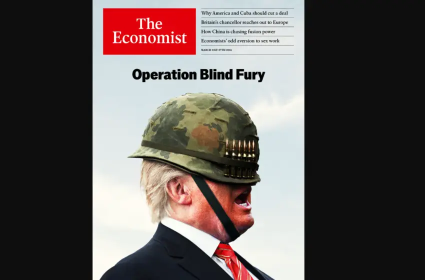  Economist: Το εντυπωσιακό εξώφυλλο με Τραμπ για τον πόλεμο στο Ιράν