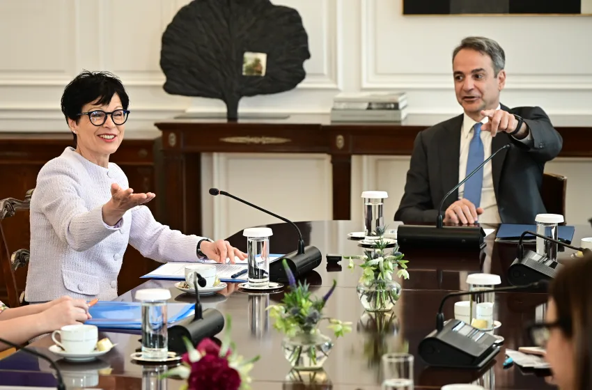  Η ενσωμάτωση των Δυτικών Βαλκανίων στο επίκεντρο της συνάντησης Μητσοτάκη με Marta Kos