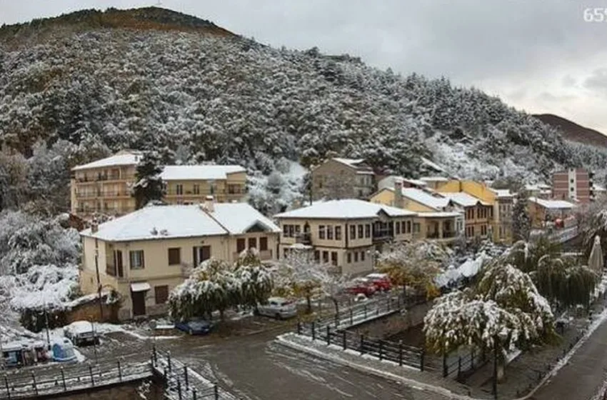  Χιόνια και χαμηλές θερμοκρασίες στη Βόρεια Ελλάδα – Στο -4 στο Καϊμακτσαλάν