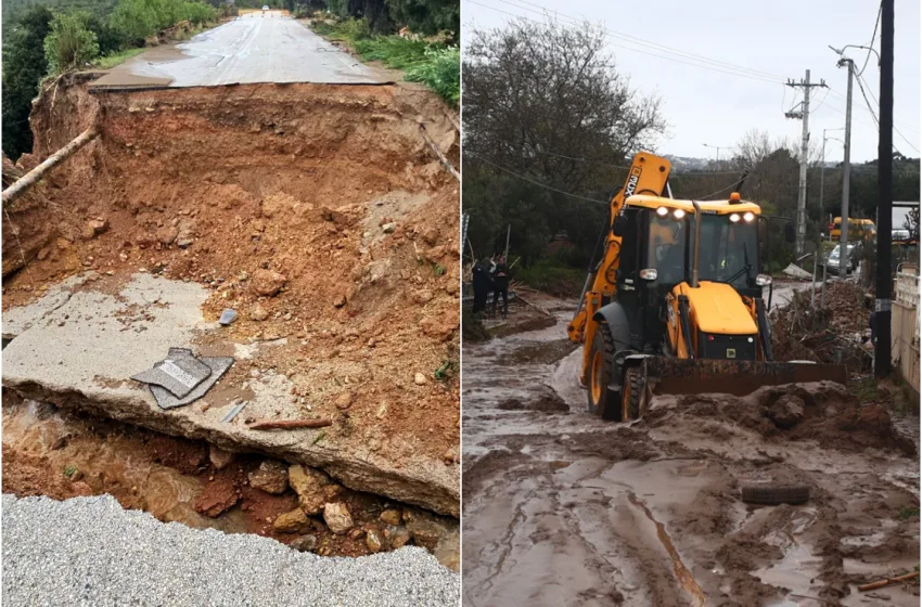  Κακοκαιρία: Ποιοι δρόμοι είναι κλειστοί στην Αττική- Προβλήματα στα ακτοπλοϊκά δρομολόγια