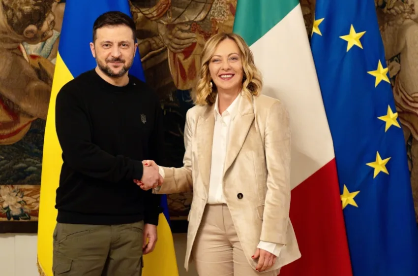  Συνάντηση Μελόνι-Ζελένσκι: Θέλουμε να αναπτύξουμε κοινή παραγωγή για drones