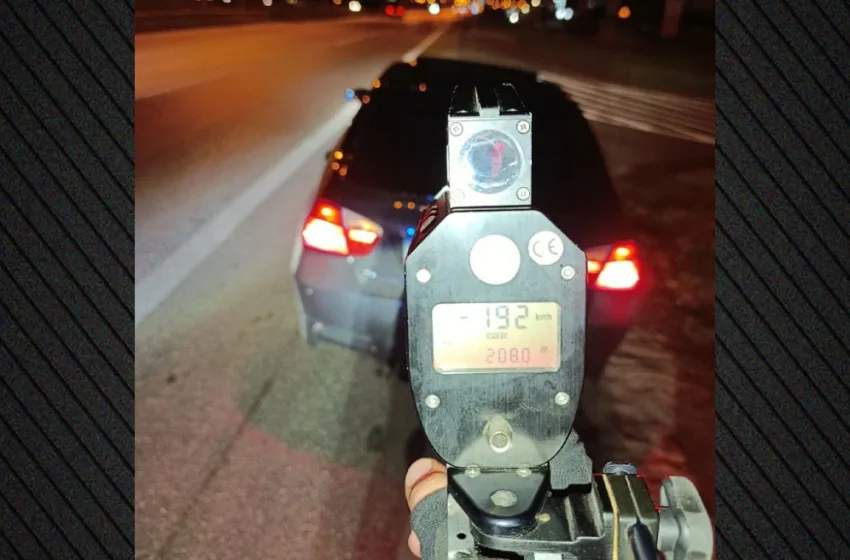  Αυτοκίνητο έτρεχε με 192 χλμ/ώρα στη Μουδανιών Θεσσαλονίκης