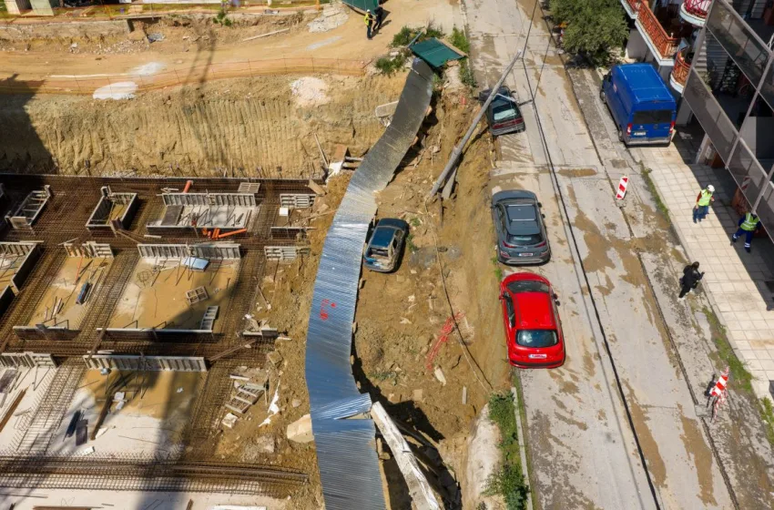  Θεσσαλονίκη: Εισαγγελική έρευνα για την υποχώρηση του εδάφους-Ελεύθερος ο εργολάβος