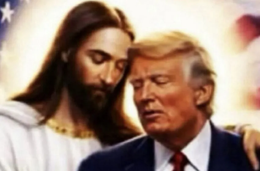  Ο Τραμπ ανέβασε φωτογραφία με τον Ιησού να τον αγκαλιάζει