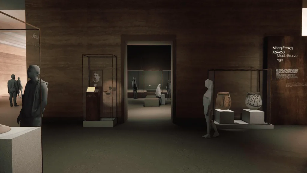 Αλλάζουν "πρόσωπο"... Εικόνες από τον εκσυγχρονισμό του Αρχαιολογικού και Επιγραφικού Μουσείου 8 Αίθουσα Μέσης Εποχής του Χαλκού ΕΑΜ. Φωτορεαλιστική απεικόνιση 1
