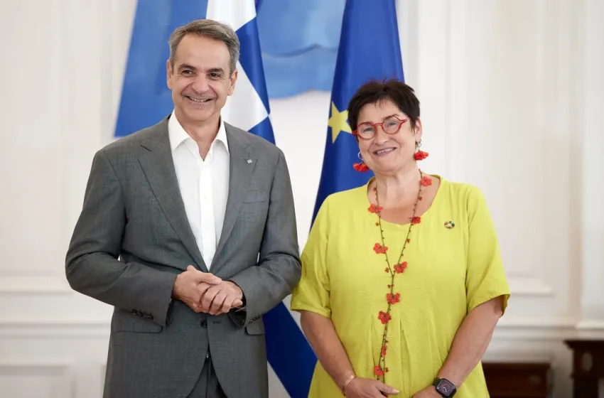  Συνάντηση Μητσοτάκη με την Πρόεδρο της Κοινοβουλευτικής Συνέλευσης του Συμβουλίου Ευρώπης