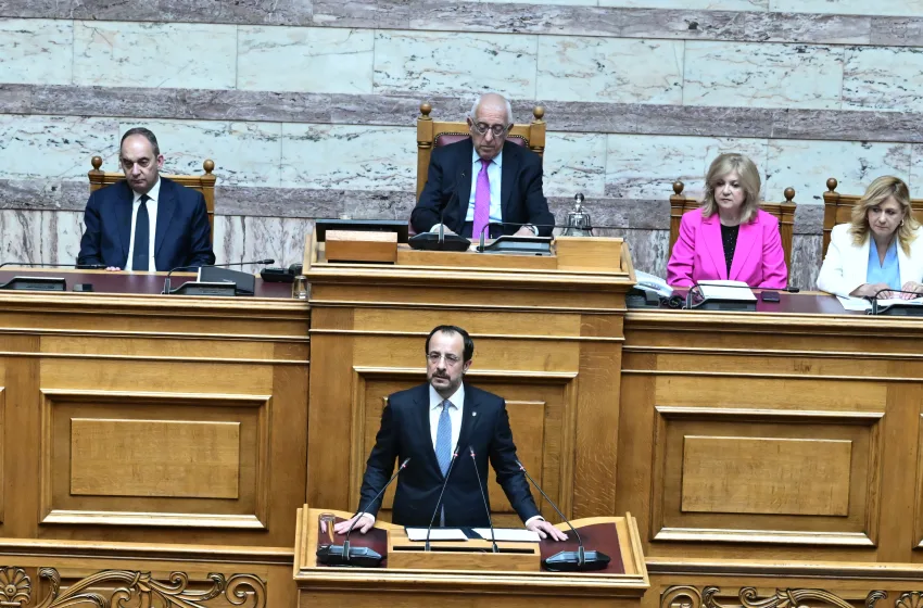  Ιστορική ομιλία Χριστοδουλίδη στην ελληνική Βουλή: Δεν θα δεχτούμε ποτέ λύση δύο κρατών- Η Ελλάδα ο πιο συνεπής μας σύμμαχος