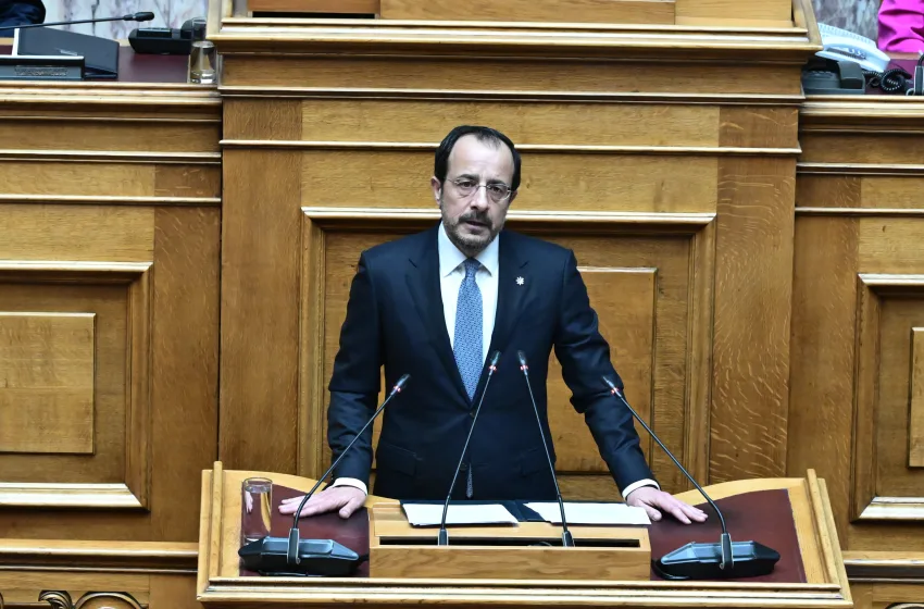  Η ομιλία Χριστοδουλίδη στην ελληνική Βουλή (vid)
