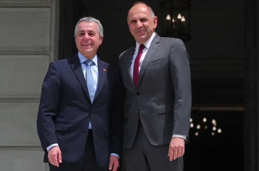  Γεραπετρίτης με ΥΠΕΞ Ελβετίας:Κοινές προκλήσεις και όραμα για την ασφάλεια της Ευρώπης