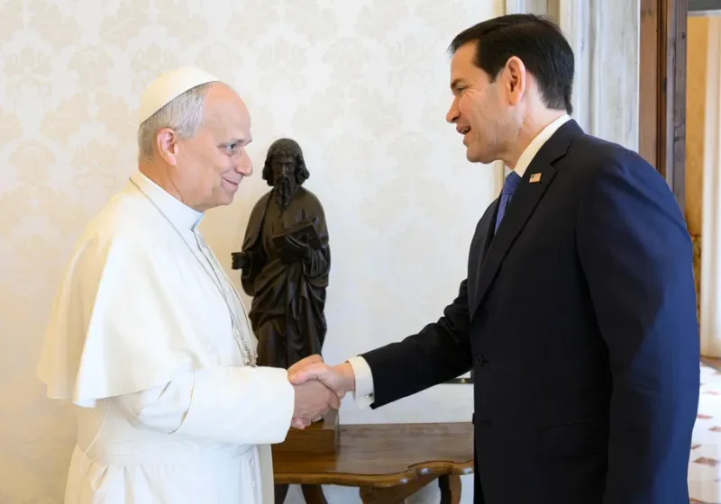  Στο Βατικανό ο Ρούμπιο: Κοινή προσπάθεια υπέρ της ειρήνης λέει το ΥΠΕΞ των ΗΠΑ