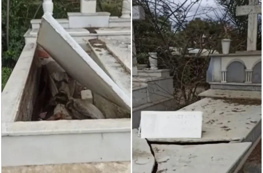  Νίκαια: Φρίκη με βανδαλισμούς σε τάφους στο Γ΄Νεκροταφείο-“Περπατάς και βλέπεις κόκκαλα”