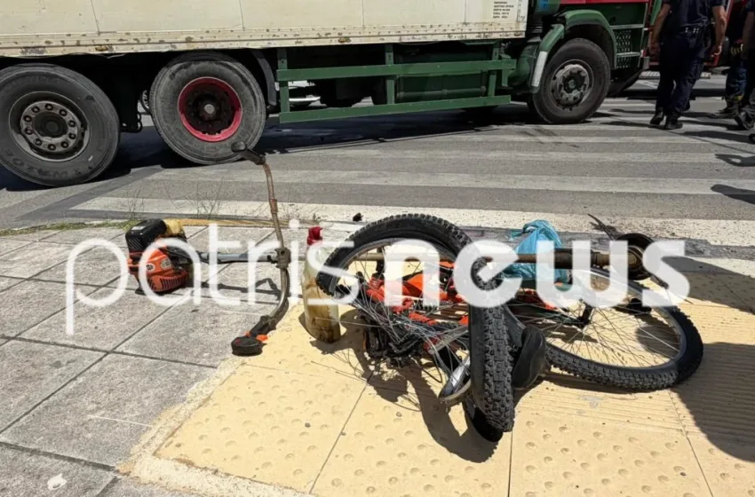  Πύργος: Νεκρός 55χρονος ποδηλάτης που παρασύρθηκε από φορτηγό