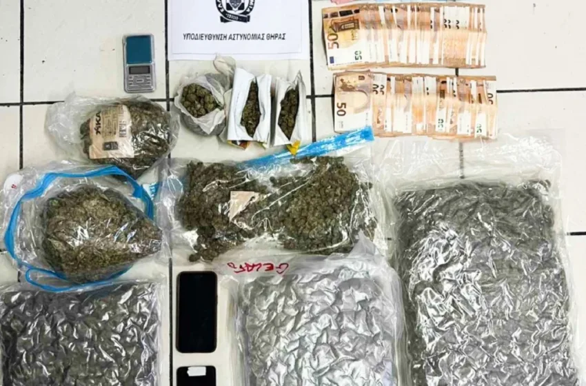  Έφοδος ΕΛΑΣ σε 17 σπίτια στη Σαντορίνη- Κατασχέθηκαν ναρκωτικά και χρήματα