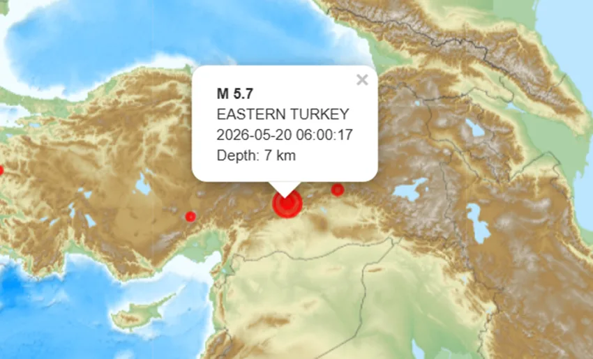  Ισχυρός σεισμός στην Ανατολική Τουρκία