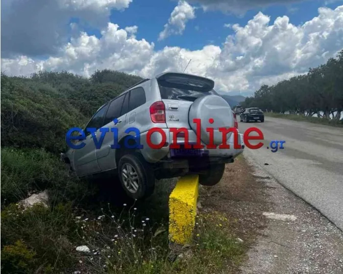  Εύβοια: Τζιπ βγήκε εκτός δρόμου- ‘Αγιο είχε ο οδηγός