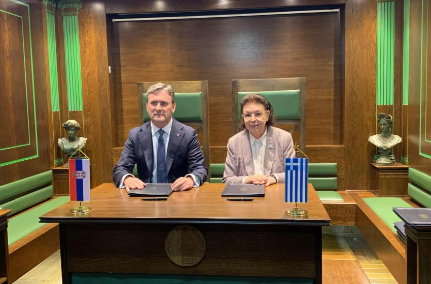  Μενδώνη: “Στρατηγική εμβάθυνση των πολιτιστικών σχέσεων Ελλάδας και Σερβίας η υπογραφή τριών συμφωνιών”