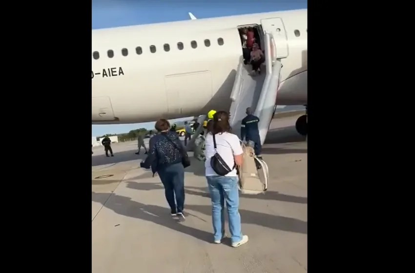  “Βενιζέλος”: Με φωτιά στο κινητήρα το αεροπλάνο που έκανε αναγκαστική προσγείωση- Επικράτησε πανικός (εικόνες)